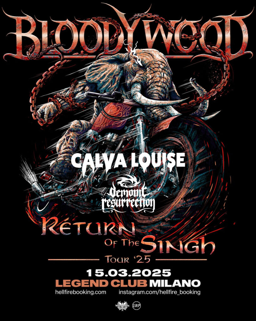 Calva Louise e Demonic Resurrection aprono i Bloodywood